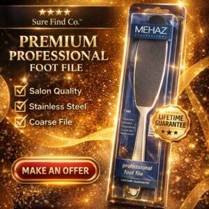 Mehaz Professional Elite Stainless Steel Foot File System Kit  Brand New